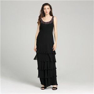 Γυναικείο μακρύ φόρεμα 100% Silk Georgette