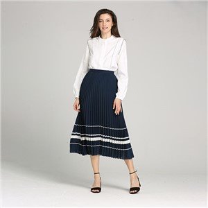 Γυναικεία φούστα με πλισέ ψηλή μέση